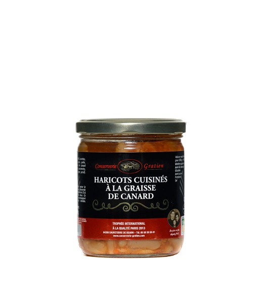 Haricots cuisinés à la...