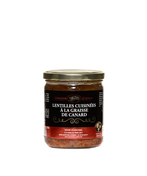 Lentilles cuisinées à la...
