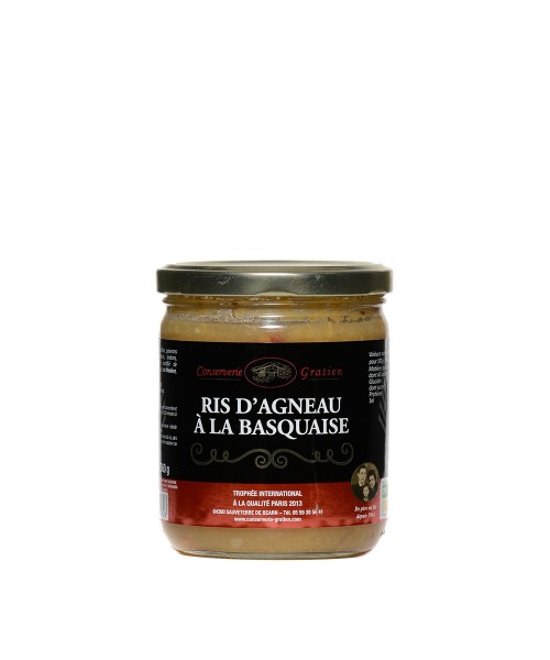 Ris d'agneau à la basquaise...