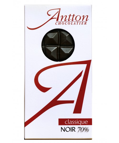 Tablette chocolat noir 70% 90g