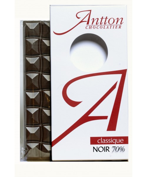 Tablette chocolat noir 70% 90g 2