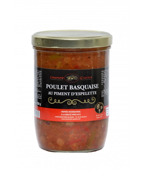 Poulet basquaise au piment...
