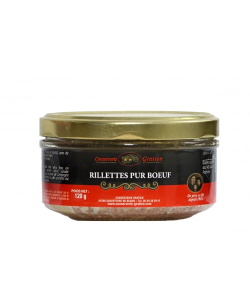 Rillettes pur bœuf 120g